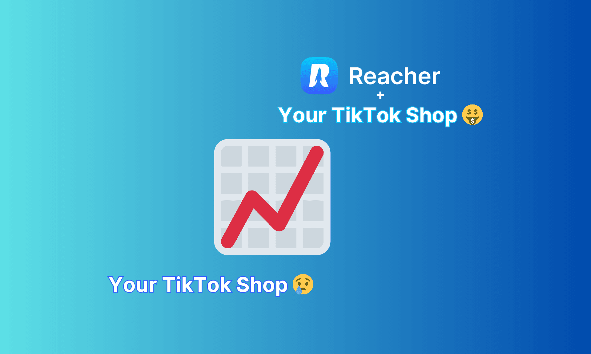 TikTok Shop growth chart illustration from Reacher