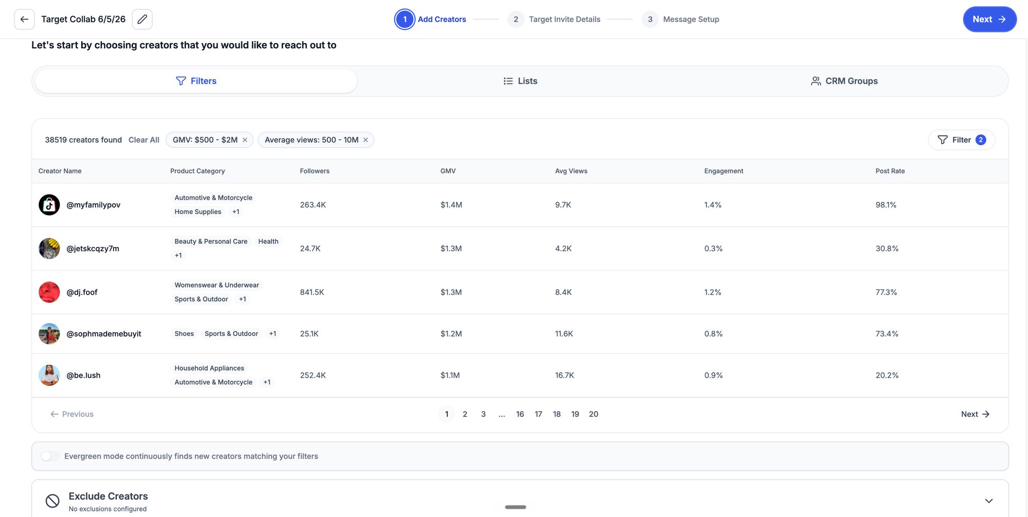Build your list — Outreach Automation